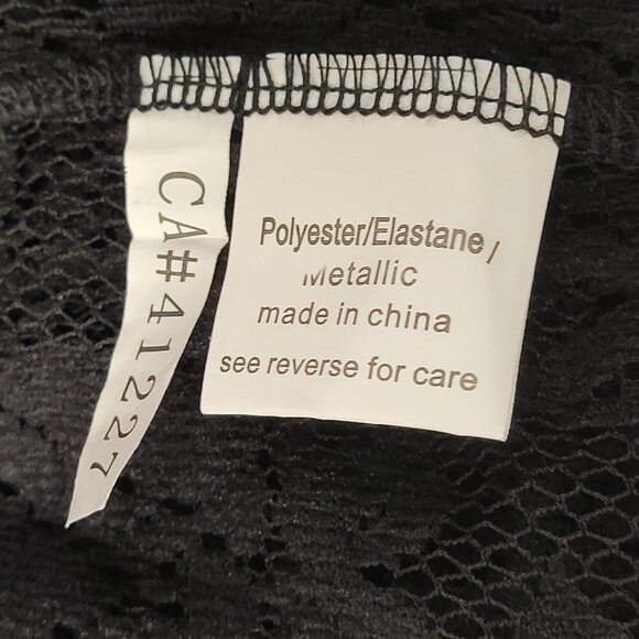 BLACK Lace Long Sleeve See Through Dress Sizes S M L XL - NWOT - Picture 11 of 12